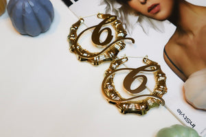 The Initial Bamboo Hoops