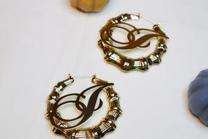 The Initial Bamboo Hoops